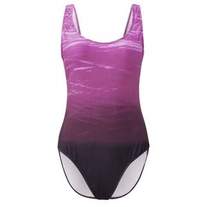 nwot-Purple Ombre One-Piece Swimsuit